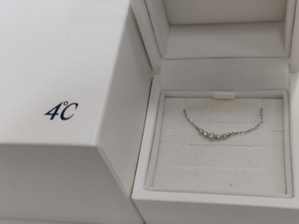 ４℃ K10ネックレスをお買取させていただきました！
